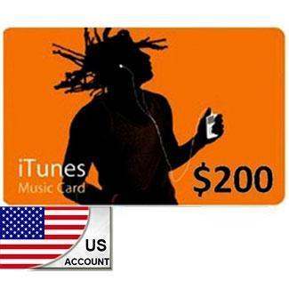 Apple iTunes Gift Card $200 - U.S. Account