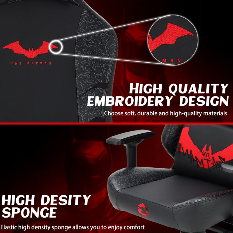 GAMEON Licensed Gaming Chair With Adjustable 4D Armrest & Metal Base - Batman