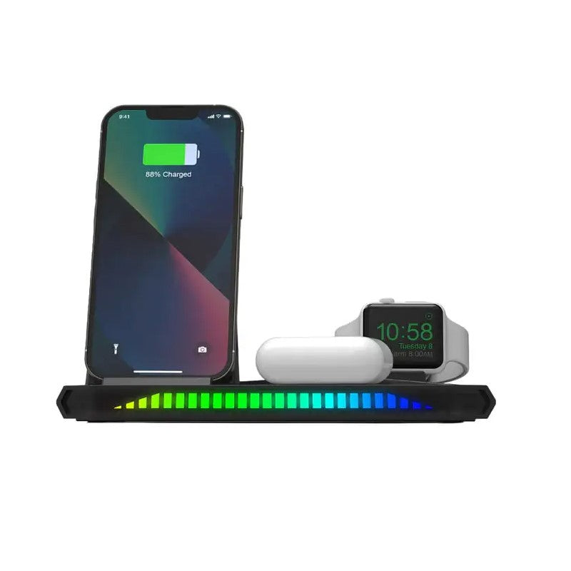 Twisted Minds 3 in 1 Sound Pickup RGB Wireless Charger