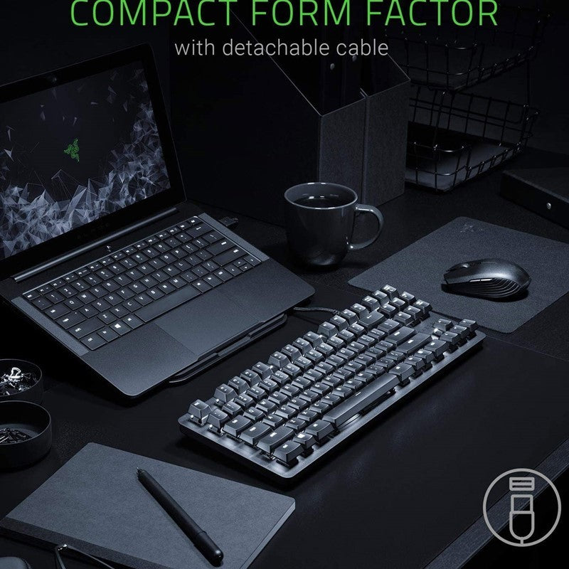 Razer BlackWidow Lite Wired Mechanical Gaming Keyboard, Silent & Tactile (Orange Switch)