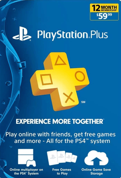 PlayStation Plus 12-Month Membership – $100 PlayStation Card