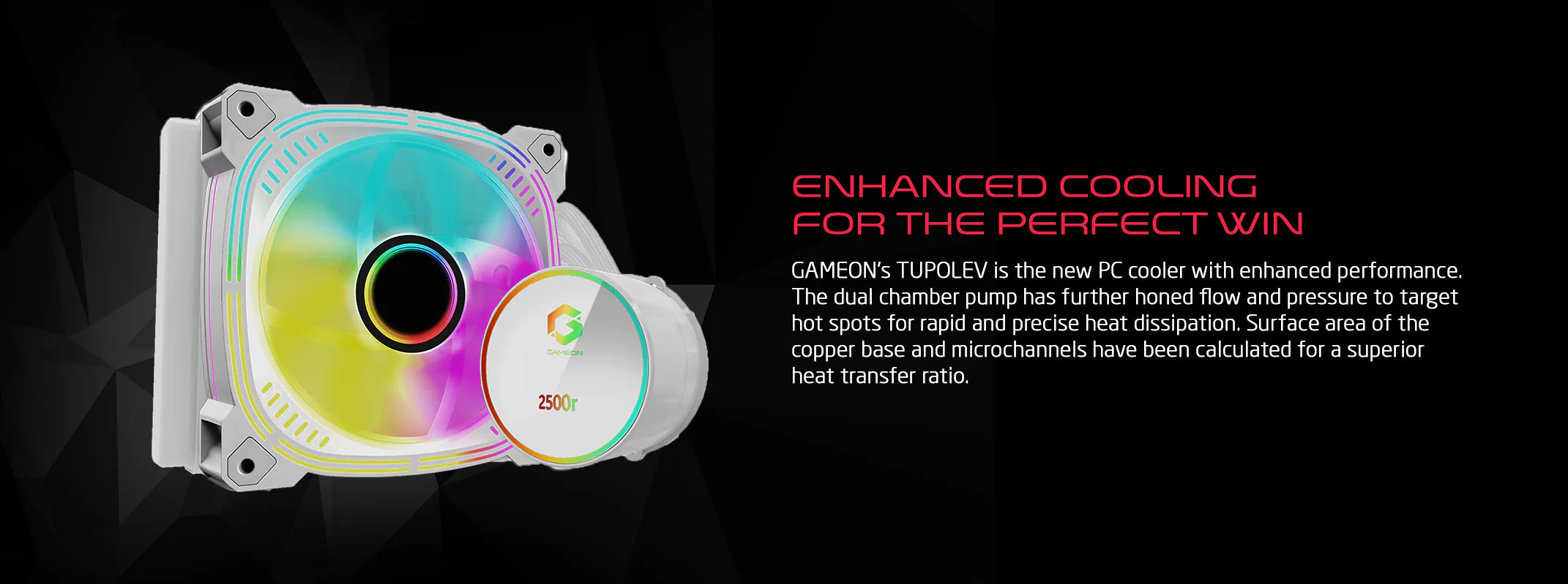 GAMEON Tupolev 120mm Liquid CPU Cooler - White