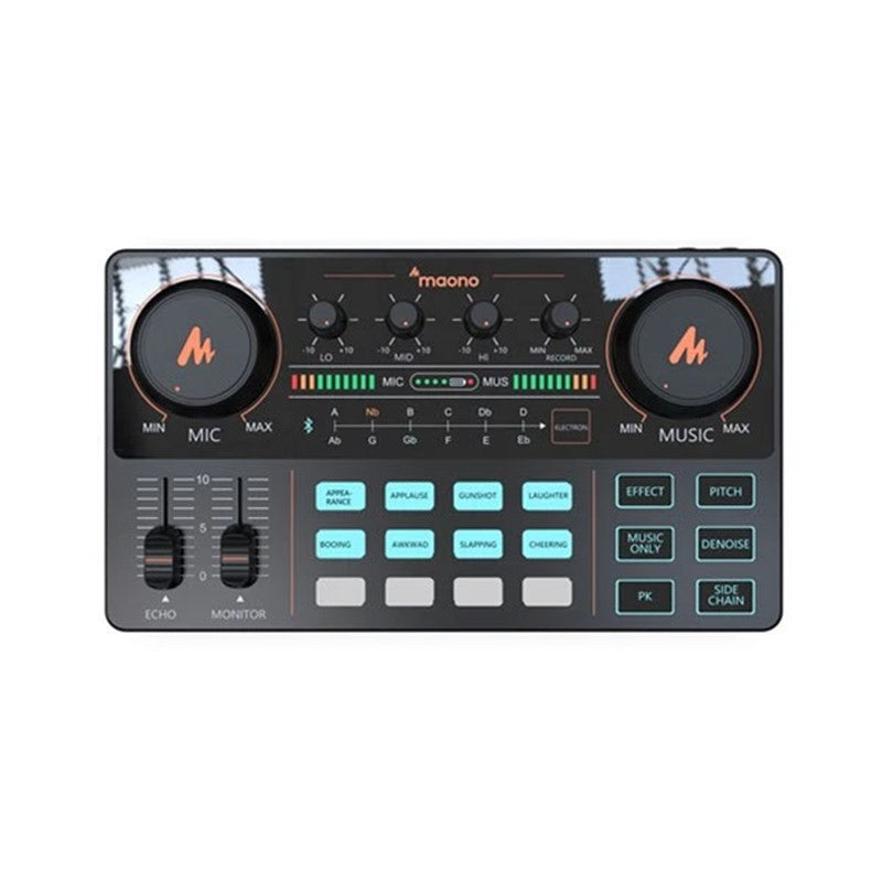 Maonocaster Lite AU-AM200 Portable All-In-One Podcast Production Studio - Black