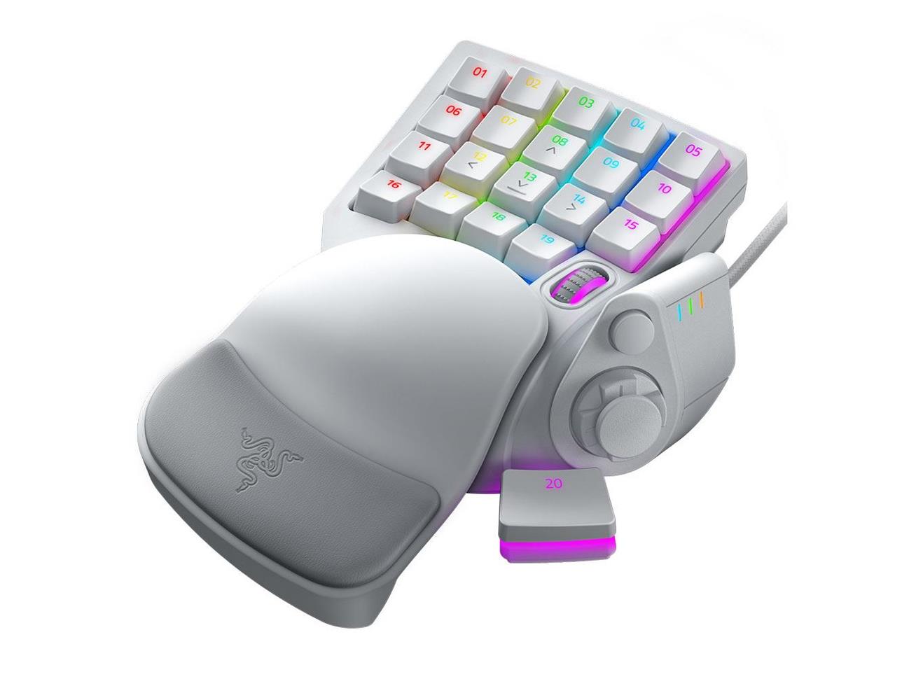 ريزر تارتاروس برو- لوحة مفاتيح الألعاب: مفاتيح تناظرية بصرية، 32 مفتاحًا قابلاً للبرمجة، كروما RGB - أبيض 