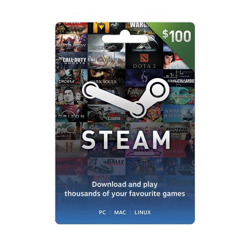 Steam Wallet Gaming Card 100$ - Only for US Account