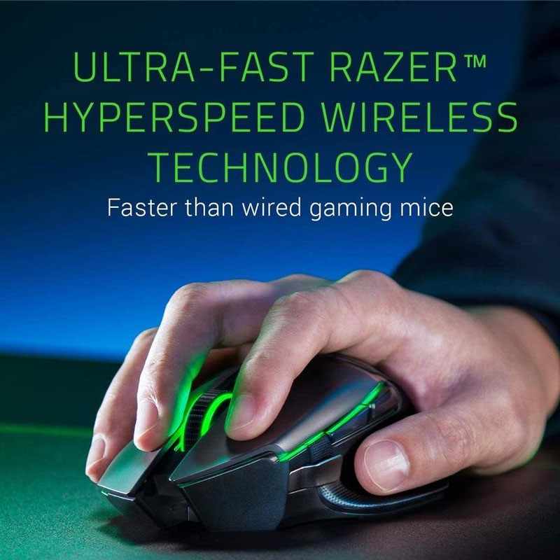 Razer Basilisk Ultimate Hyperspeed Wireless Gaming Mouse, Black