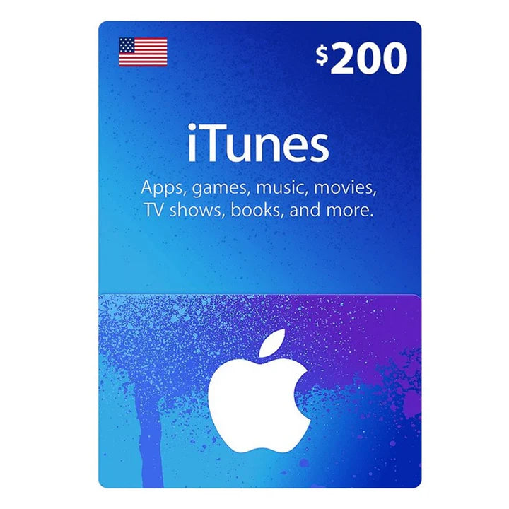 Apple iTunes Gift Card $200 - U.S. Account