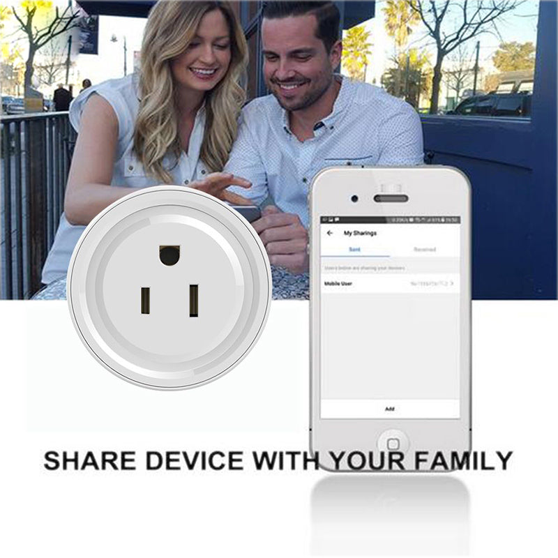 Smart WiFi Plug with Energy Monitoring, White, GGO-01