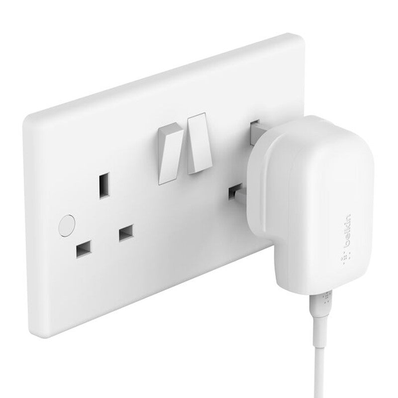 Belkin - PPS Wall Charger - PD 30W - USB-C, White