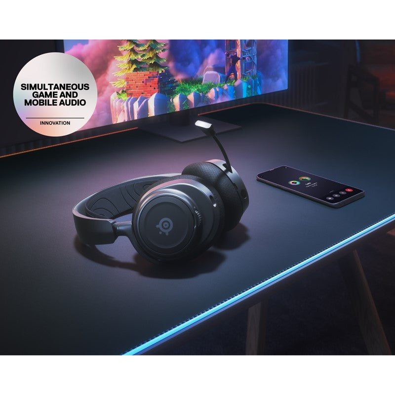 SteelSeries Arctis Nova 7 WIRELESS Gaming Headset for PC, Playstation & Xbox, USB-C dongle, Black