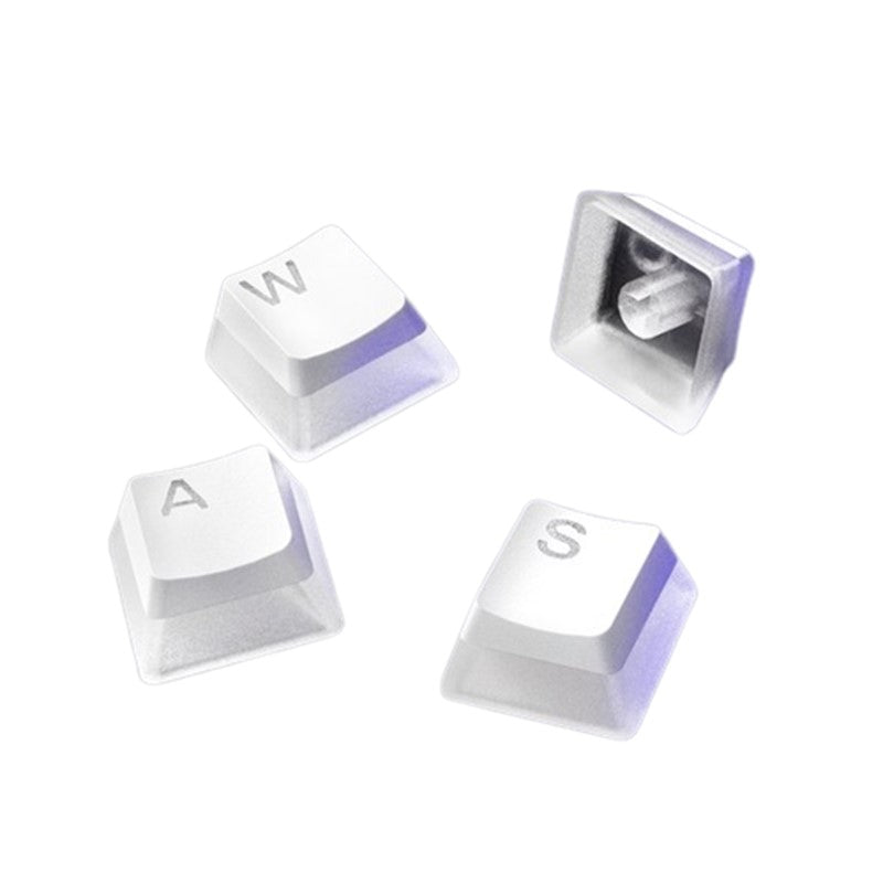 ستيل سيريز أغطية المفاتيح ذات اللقطة المزدوجة العالمية PBT - أغطية مفاتيح للوحة مفاتيح الألعاب الميكانيكية - أبيض أمريكي