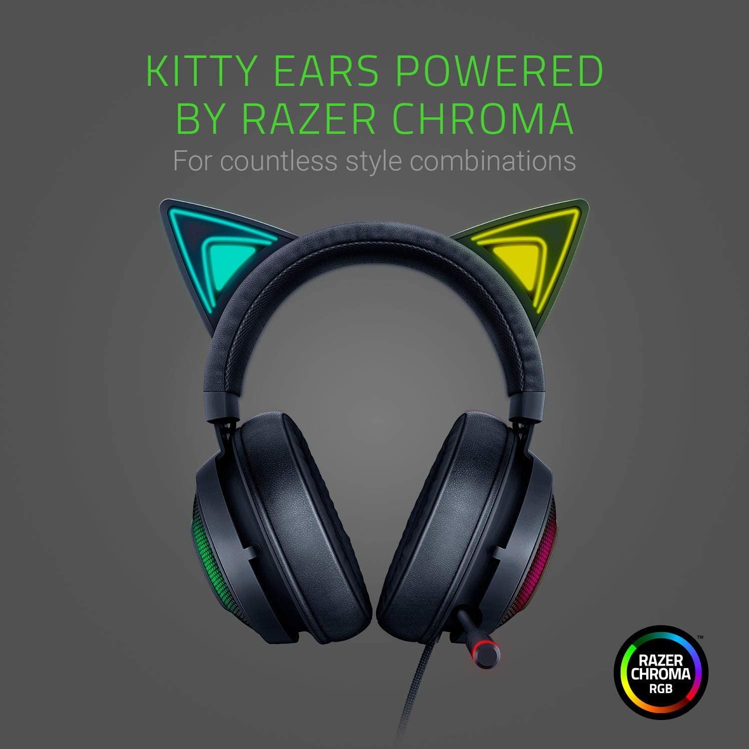 Razer Kraken Kitty Chroma USB Gaming Headset - Black