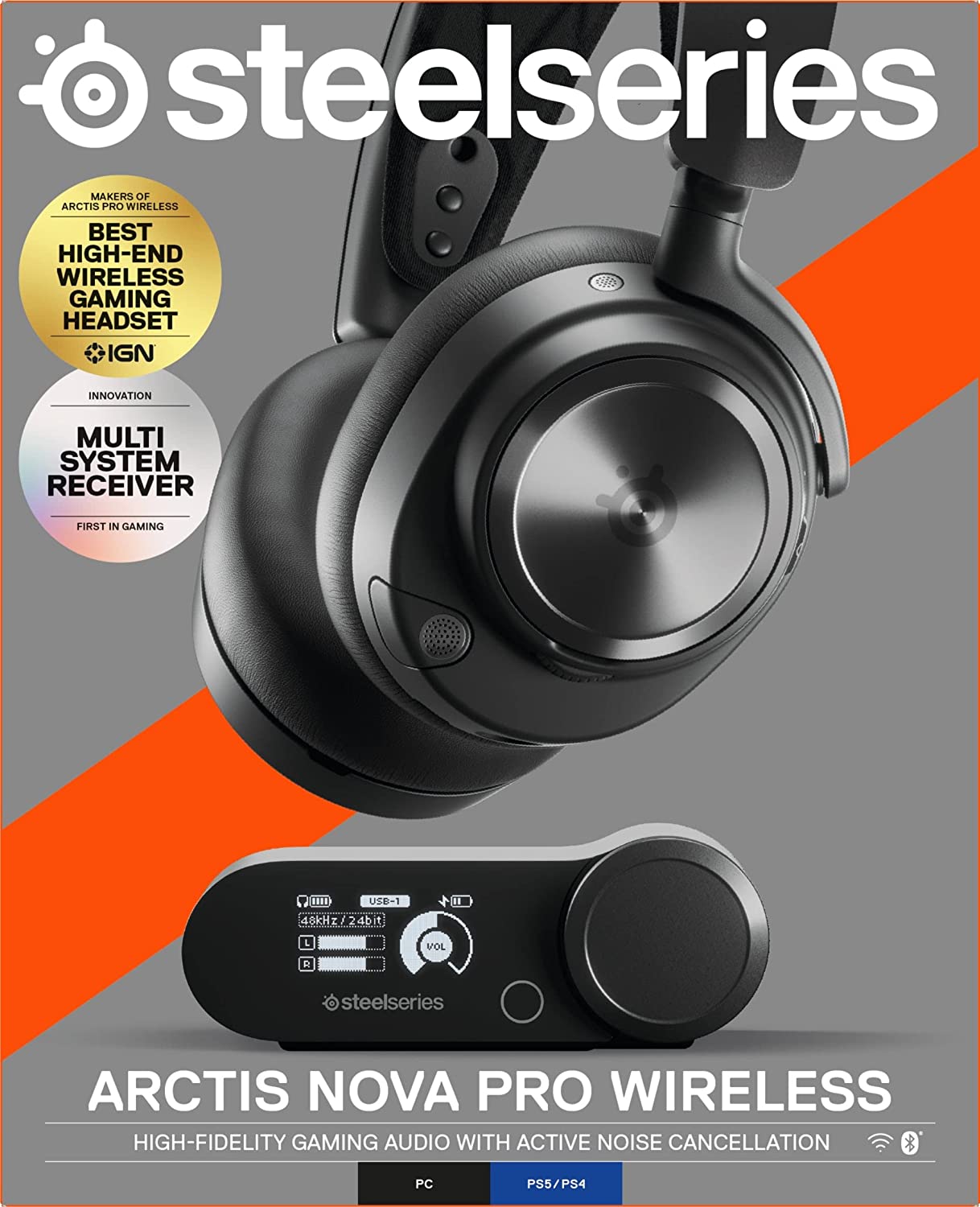 SteelSeries Arctis Nova Pro Gaming Headset For PC and PlayStation - Black