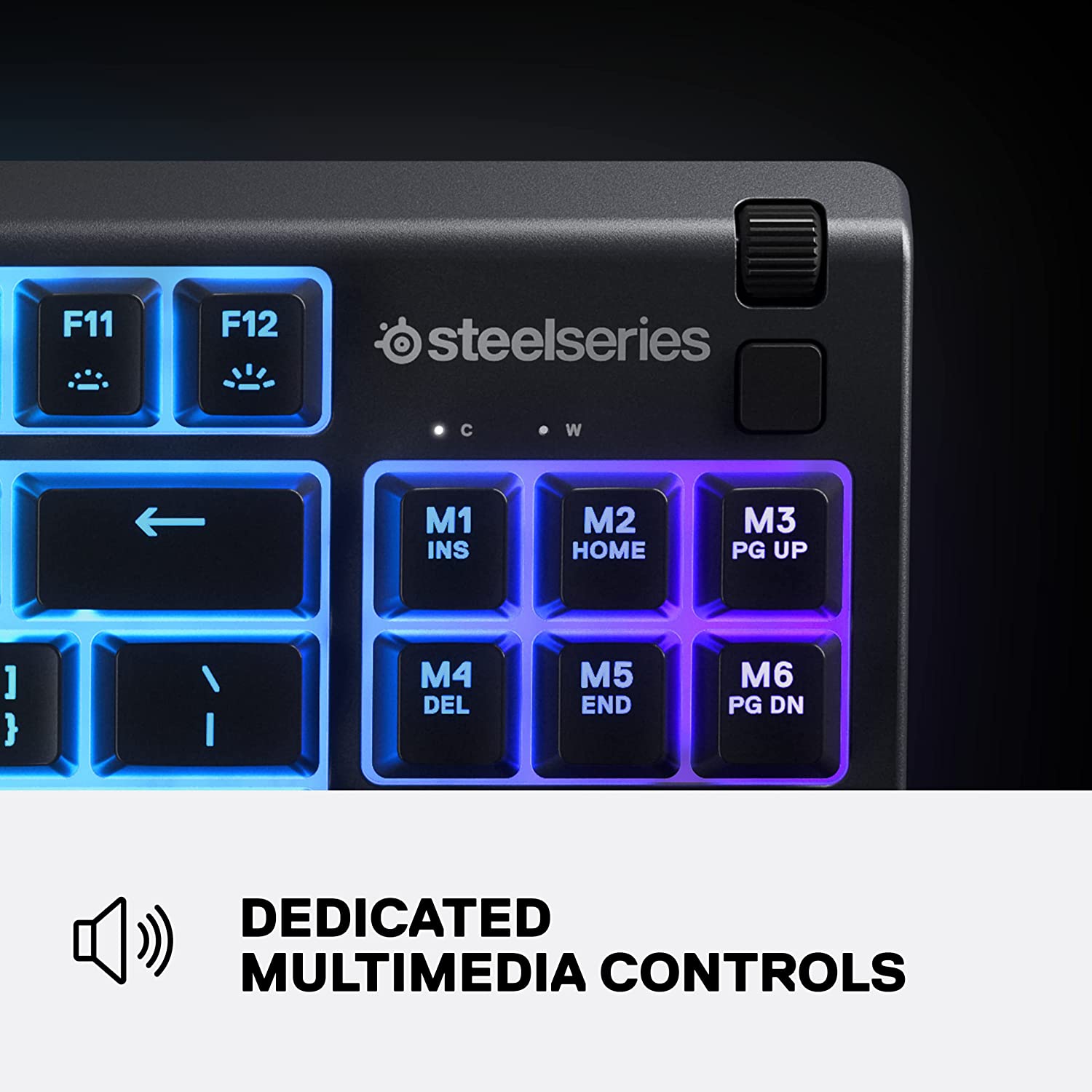 SteelSeries Apex 3 TKL RGB Gaming Keyboard, US - Black