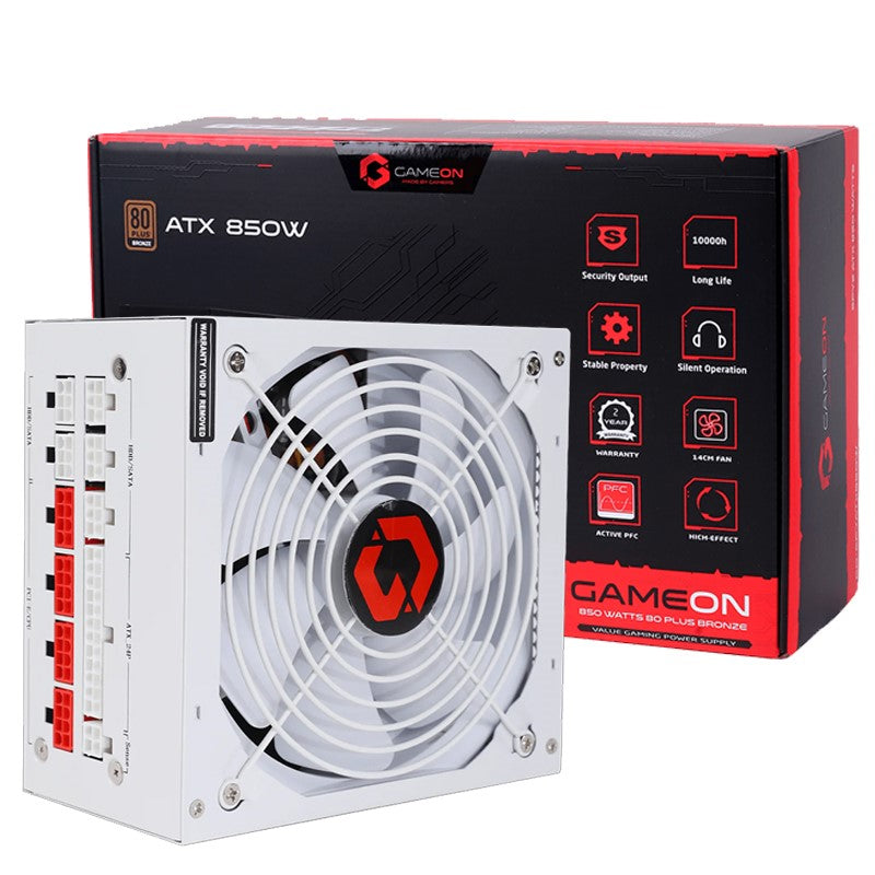 GAMEON - SPY2 ATX 850 WATTS 80 PLUS BRONZE Value Gaming Power Supply - White - مزود طاقة