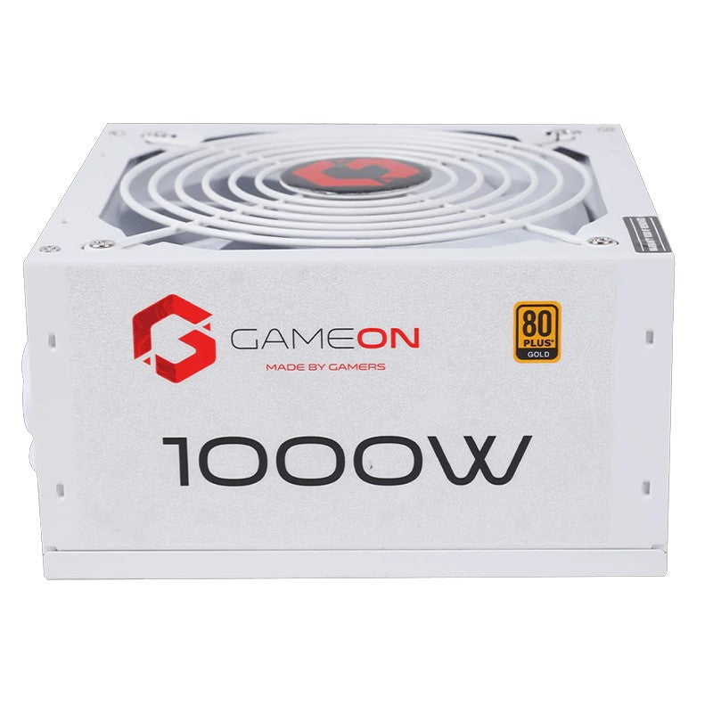 GAMEON - SPY2 ATX 1000 WATTS 80 PLUS Gold Value Gaming Power Supply - White