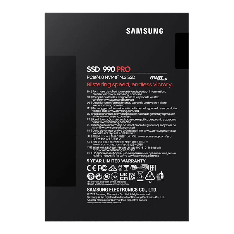 Samsung 990 PRO 2TB PCIe 4.0 (2280) Internal SSD