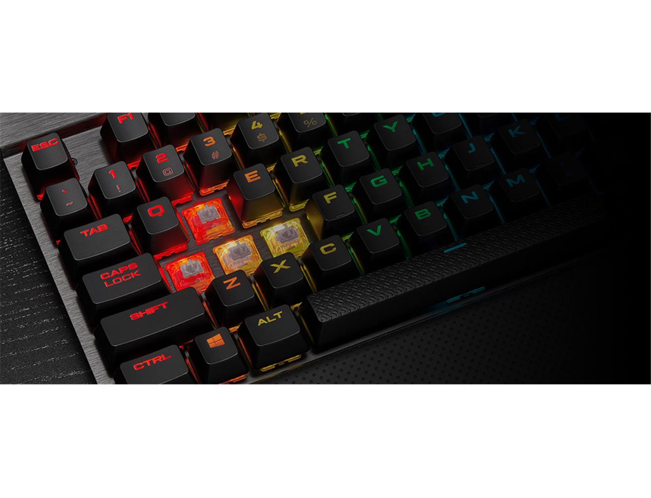 Corsair K65 RGB RAPIDFIRE Compact Mechanical Gaming Keyboard - CHERRY MX Speed RGB