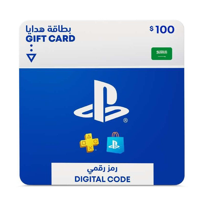 سوني بلاي ستيشن بطاقة رقمية 100 دولار - الحساب السعودي