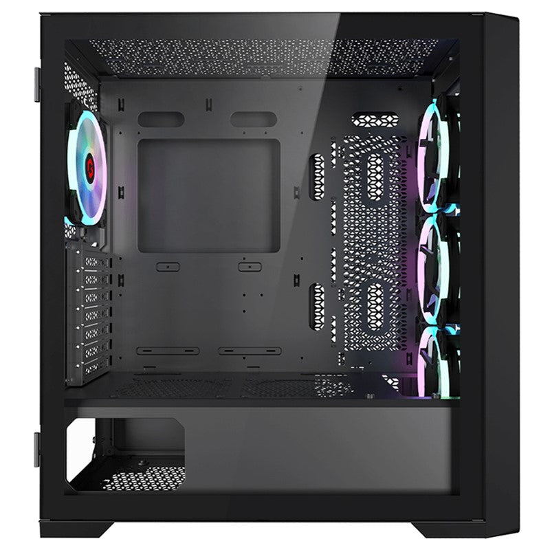 GAMEON Vortex Midnight Series Mid Tower Gaming Case - Black