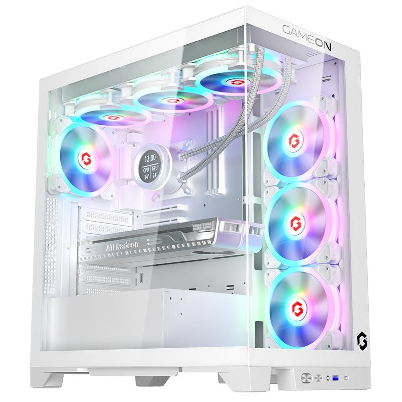 غيم أون صندوق حاسوب لأجهزة ألعاب الفيديو ميد تاور من سلسلة إيمبيرور أركتيك آي في - أبيض