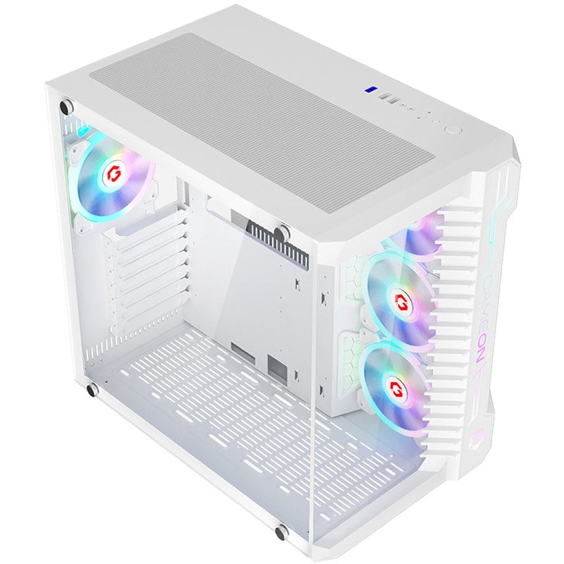 غيم أون صندوق حاسوب لأجهزة ألعاب الفيديو ميد تاور من سلسلة إيمبيرور أركتيك III - أبيض