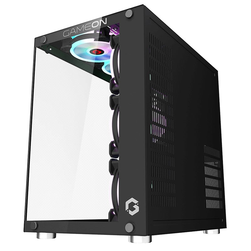 GAMEON Emperor Midnight II Series Mid Tower Gaming Case - Black