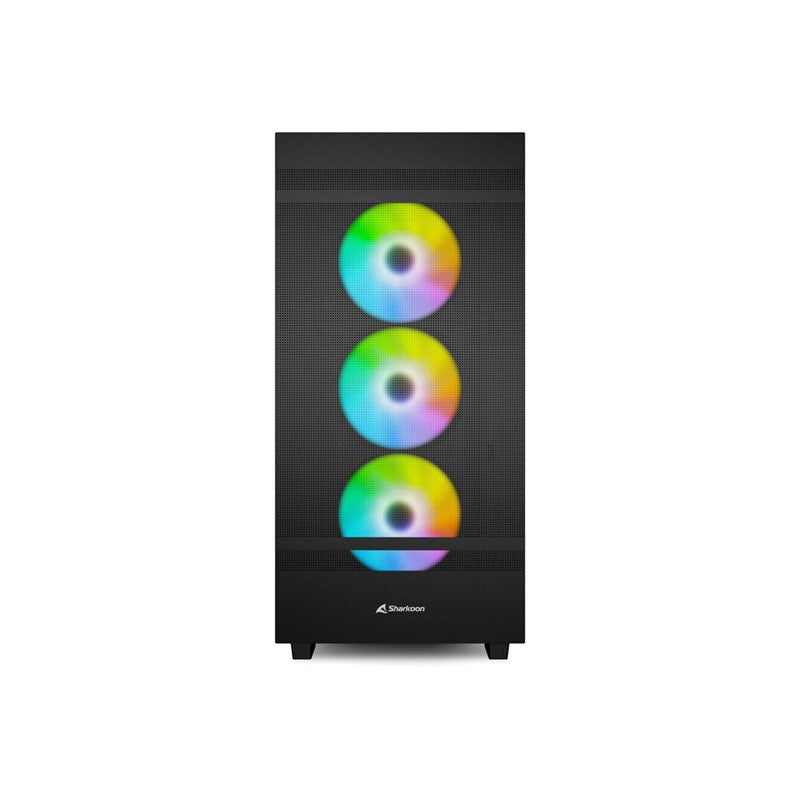 Sharkoon REBEL C50 RGB ATX Mid Tower Gaming Case – Black