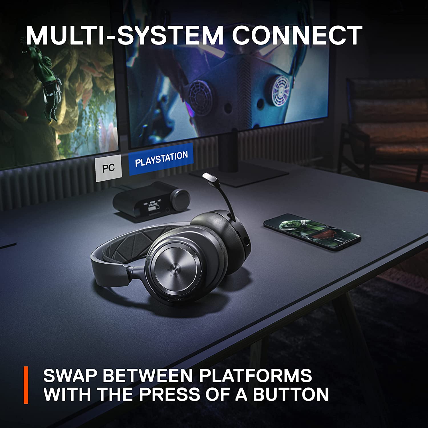 SteelSeries Arctis Nova Pro Gaming Headset For PC and PlayStation - Black
