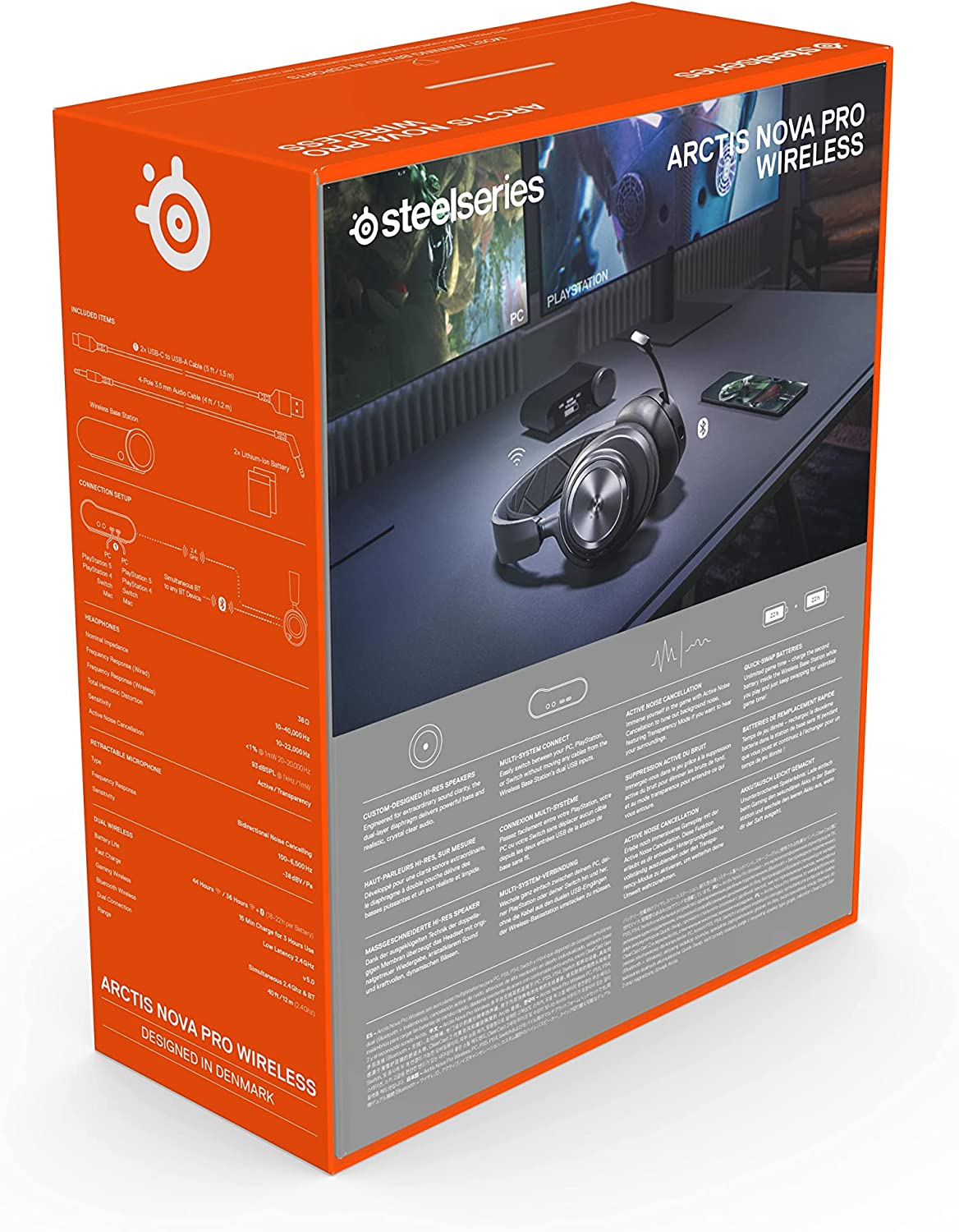 SteelSeries Arctis Nova Pro Gaming Headset For PC and PlayStation - Black