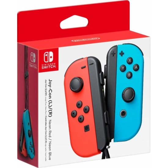 Nintendo Joy-Con Neon Red/Blue Pair Wireless Controllers for Nintendo Switch