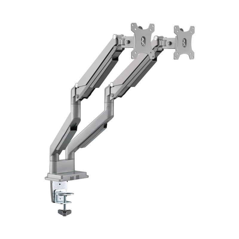 Gadgeton GGO-2069 Gas Spring Aluminum Dual Monitor Arm, Stand And Mount For Gaming And Office Use, 17