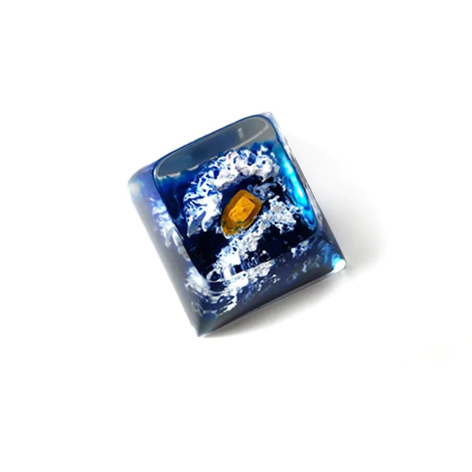 Vergo Customized SA R1 Profile Resin Keycap For Mechanical Keyboard - Light Blue
