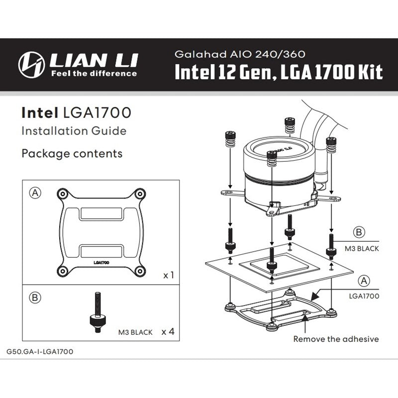 LIAN LI Intel 12th Generation LGA 1700 Kit (For Galahad AIO 240/360)