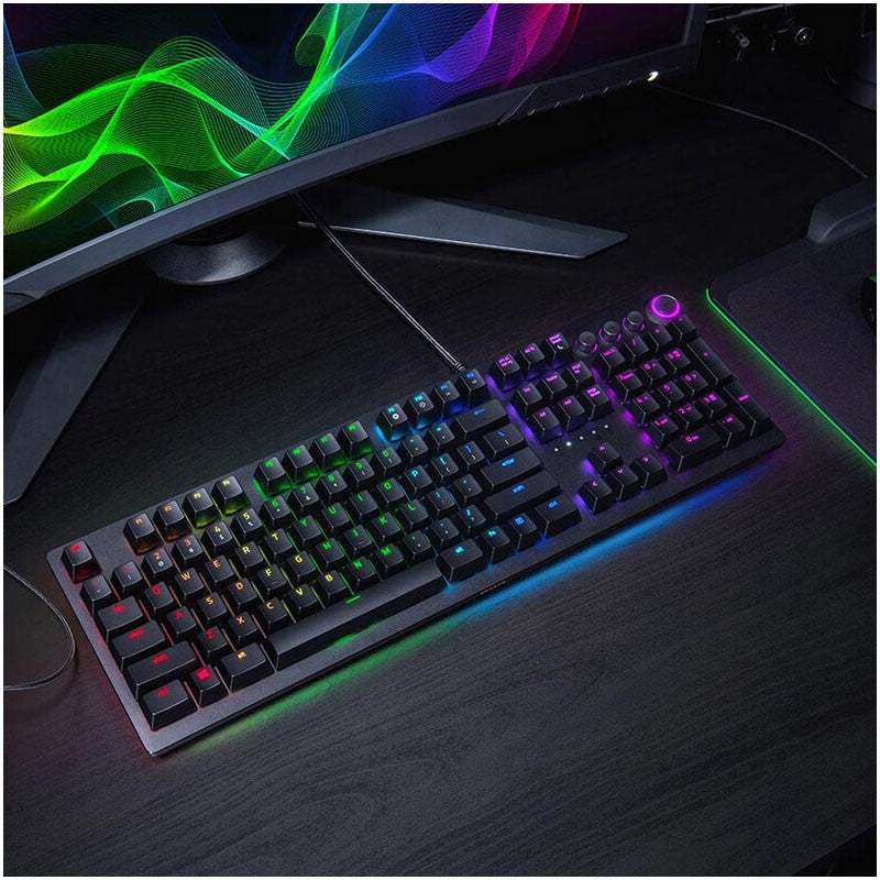 Razer Huntsman Elite Gaming Keyboard, Opto-Mechanical Switches, RGB Chroma