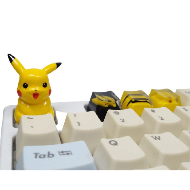 Vergo Customized Cherry MX Switch Profile Resin Pikachu Keycap For Mechanical Keyboard - Yellow