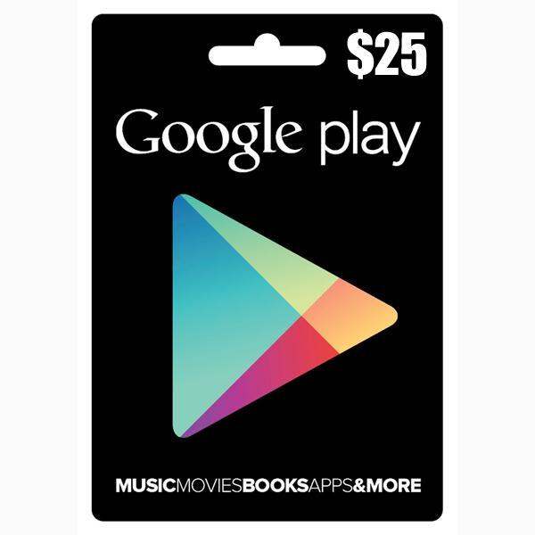 Google Play Cards 25$ for USA Acoount Only  - Delivery by Email - 