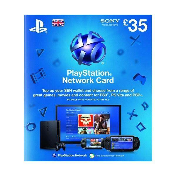 SONY Playstation Network Card £35 - PSN UK Account