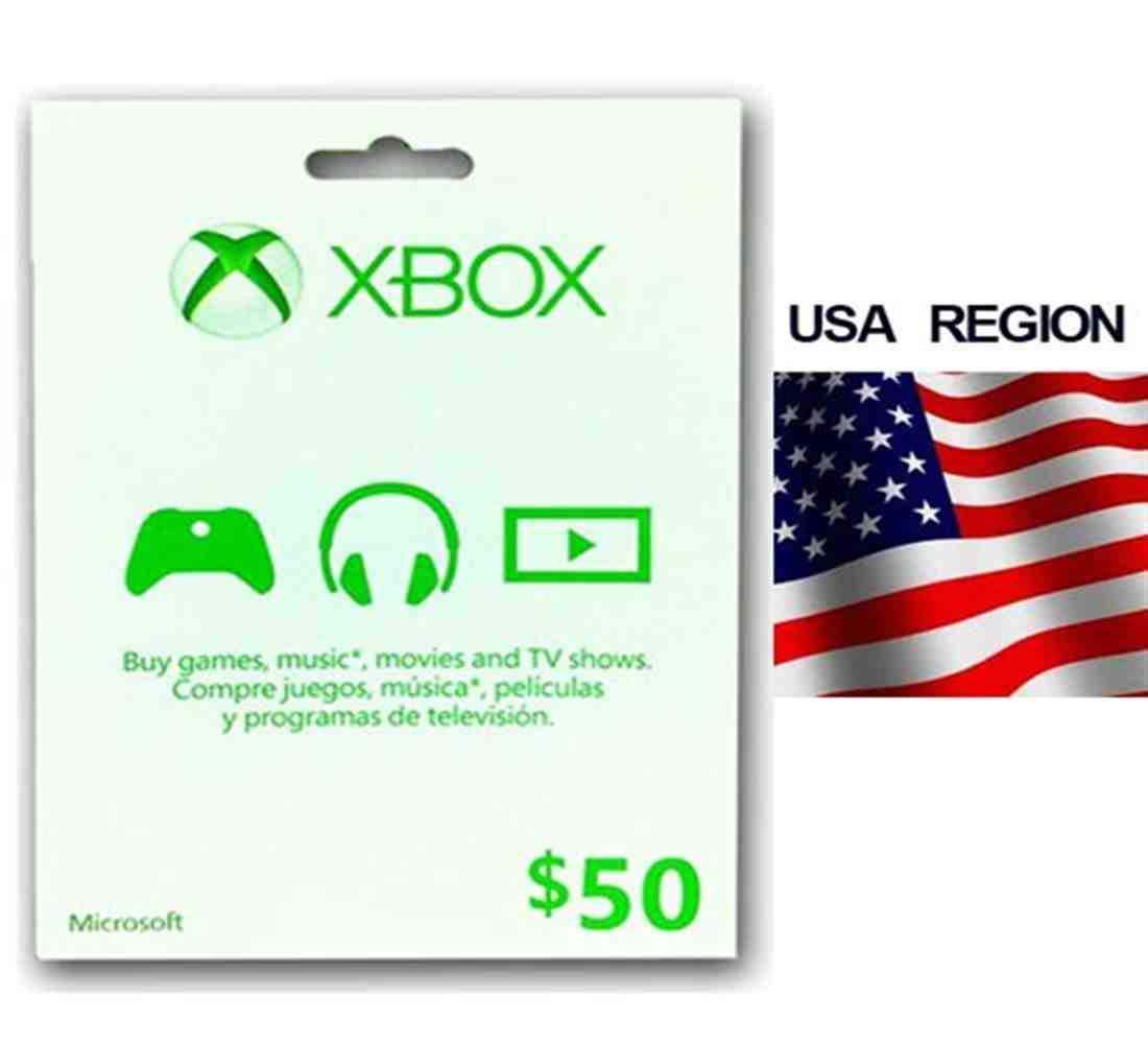 XBox Live Microsoft Card 50$ - US Region - BlinkQA