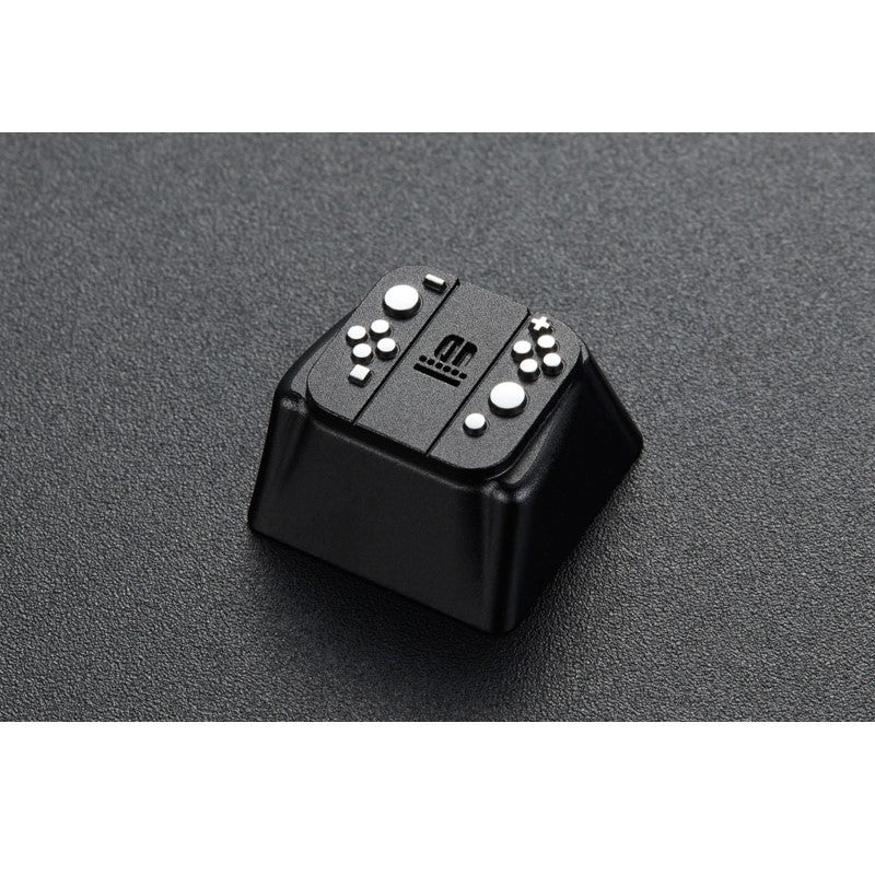 ZomoPlus Customized GAME PAD I Cherry MX Switches And Clones, Game And Movie Theme Metal Keycap With CNC Engraving (1u Size) - Black/Silver