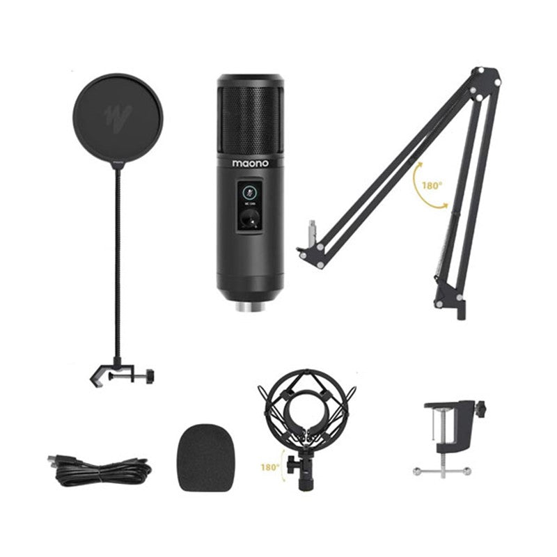 Maonocaster AU-PM421 USB Microphone Kit - Black