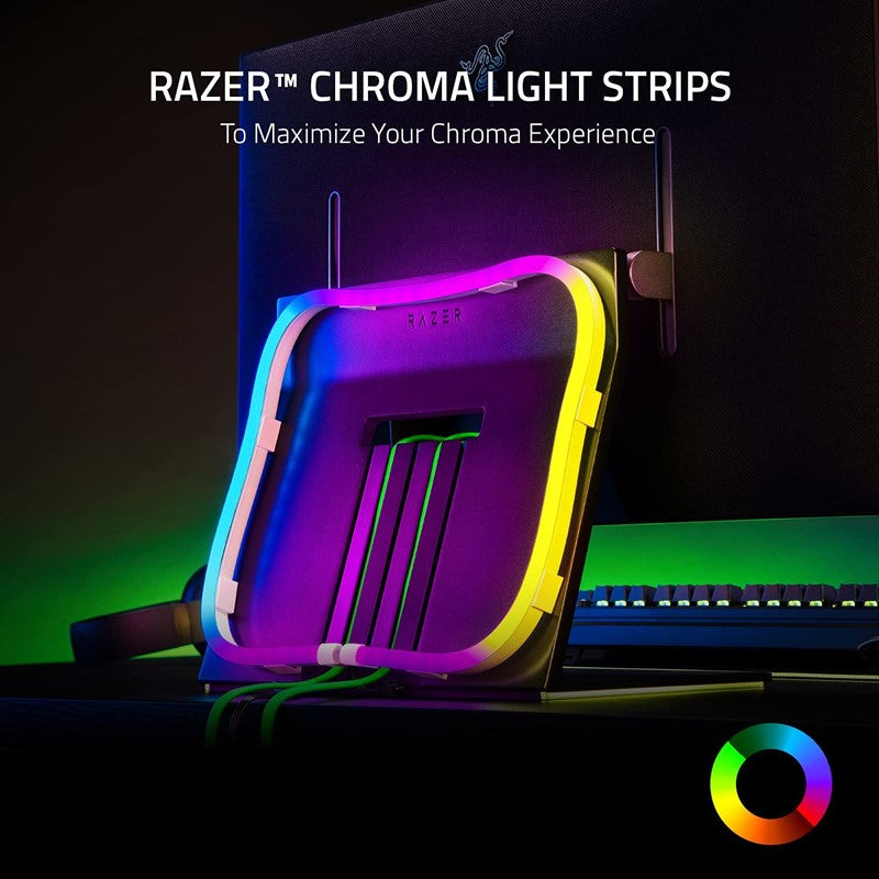 رايزر كروما مجموعة توسيع شريط الضوء ، شرائط ضوء RGB قابلة للتحكم من أجل تخصيص أكبر للإضاءة