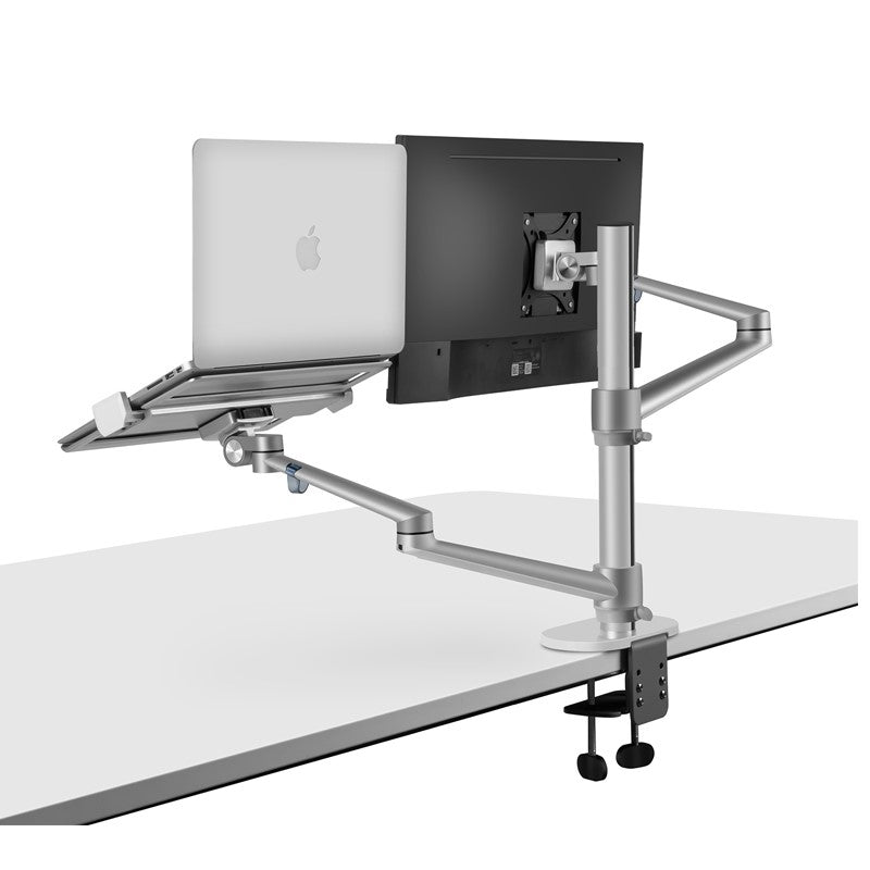 UPERGO OLL-3L Aluminum 2 in 1 Monitor Arm, Laptop Stand And Mount For Gaming And Office Use, 17