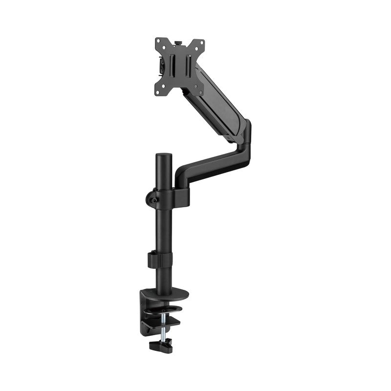 GAMEON GO-3363 Pole-Mounted Gas Spring Single Monitor Arm, Stand And Mount For Gaming And Office Use, 17