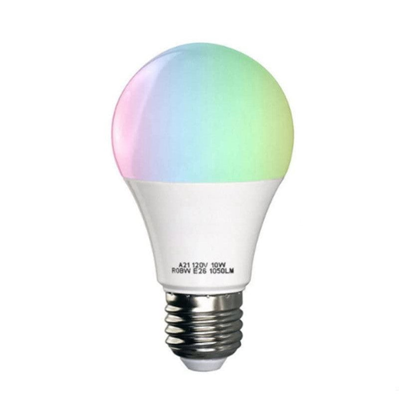 Smart WiFi 10W LED RGB Bulb A60 With App Control Works with Amazon Alexa, Google Home Assistant - White