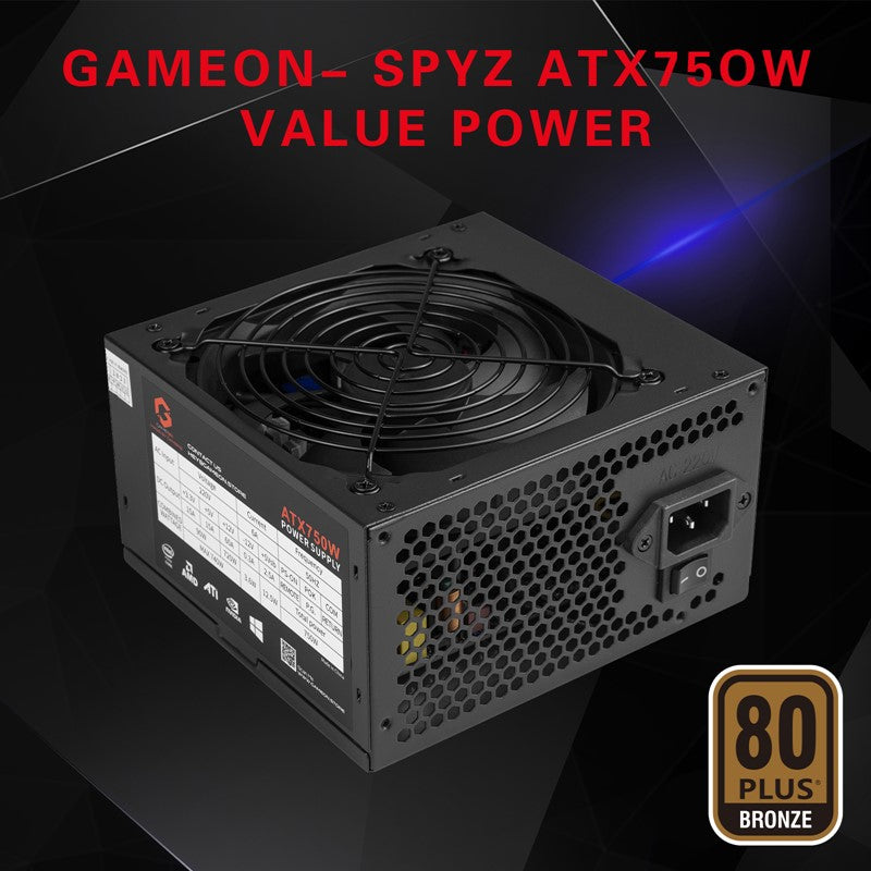 GAMEON SPY2 ATX 750W Value Gaming Power Supply