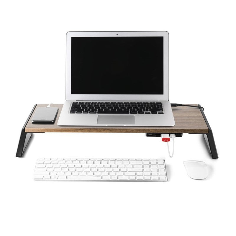 ابيريجو ID-20U  مكتب خشبي قائم بارتفاع قابل للتعديل مع 4 منافذ USB لأجهزة اللاب توب  والشاشات