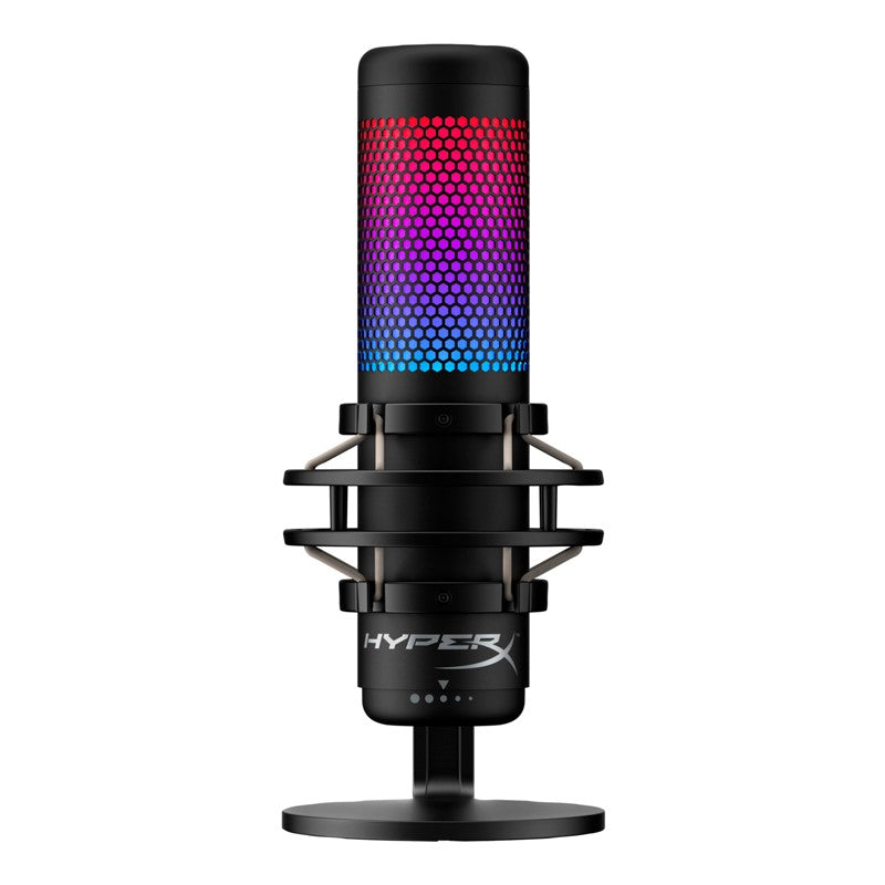 HyperX QuadCast S RGB USB Condenser Standalone Gaming Microphone for PC, PS5, PS4 & Mac - Black