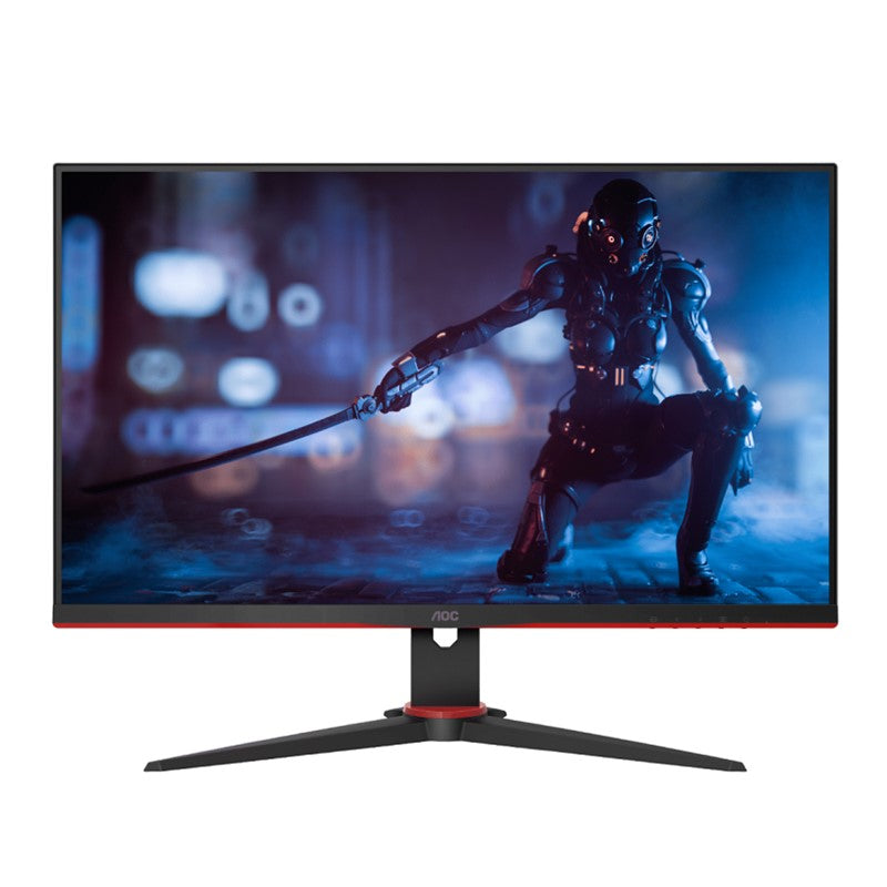AOC Gaming Monitor, AdaptiveSync 165Hz 1920×1080VA Display, 1ms Response Time, 16.7M Color, 178° (H) / 178° (V) Viewing Angle, VGA×1, HDMI 1.4×2, DP 1.2 ×1, Black- Red