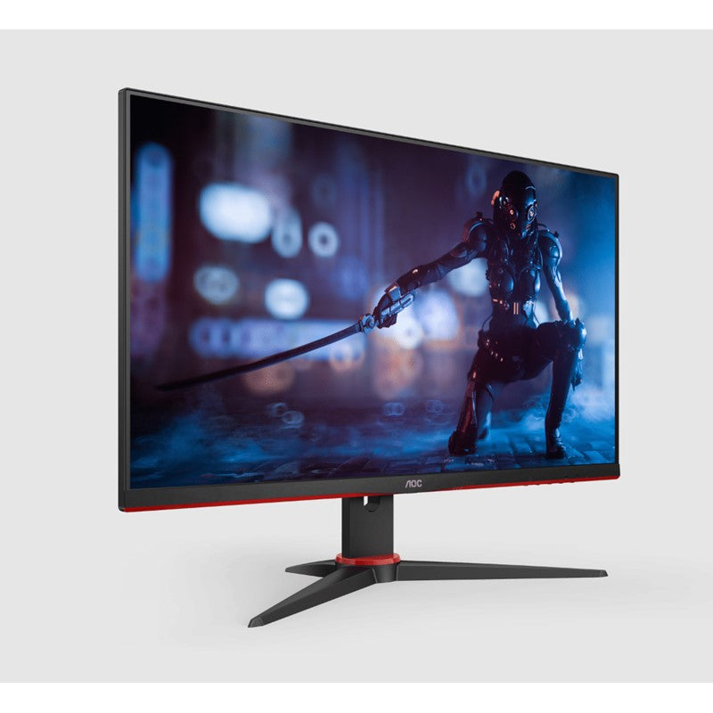 AOC Gaming Monitor, AdaptiveSync 165Hz 1920×1080VA Display, 1ms Response Time, 16.7M Color, 178° (H) / 178° (V) Viewing Angle, VGA×1, HDMI 1.4×2, DP 1.2 ×1, Black- Red